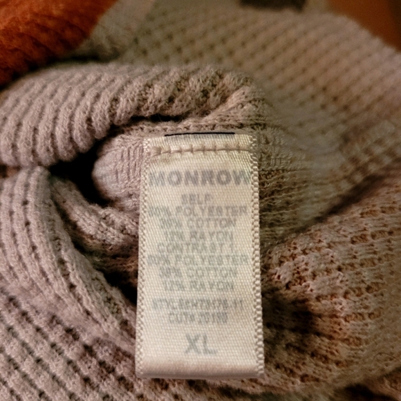 Monrow* Camo Thermal Top* Tan/Brown/Orange* Sz XL - Picture 5 of 6